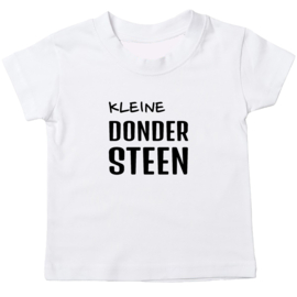 Kinder T-shirt met de opdruk: Kleine dondersteen