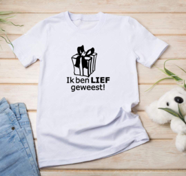 Kinder T-shirt: ik ben lief geweest