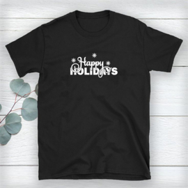 Volwassen T-shirt: Happy holidays