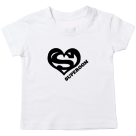 Kinder T-shirt met de opdruk: Super oom logo