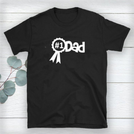 Volwassen T-shirt: Nummer 1 dad