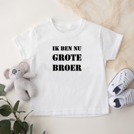 Kinder T-shirt: Ik ben nu grote broer