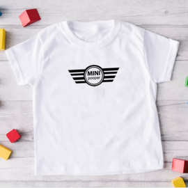 Kinder T-shirt met de opdruk: Mini Pooper (tekst)