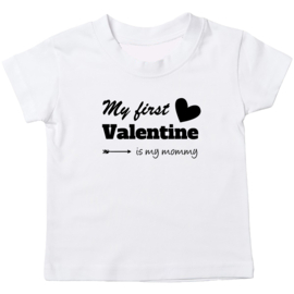 Kinder T-shirt: My first valentine is my mommy