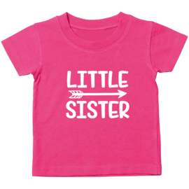 Kinder T-shirt: Little sister met pijl