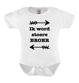 Baby romper: Ik word stoere broer