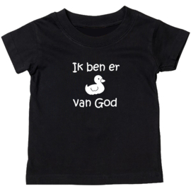 Kinder T-shirt met de opdruk: Ik ben er eentje van god