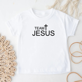 Kinder T-shirt met de opdruk: Team Jesus