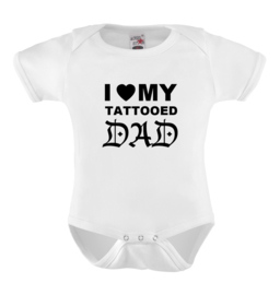 Baby romper: I love my tattooed dad