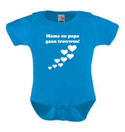 Baby romper: Mama en papa gaan trouwen!