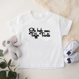 Kinder T-shirt met de opdruk: Ik heb een toffe tante