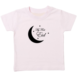 Kinder T-shirt met de opdruk: My first Eid