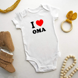 Baby romper: I love oma