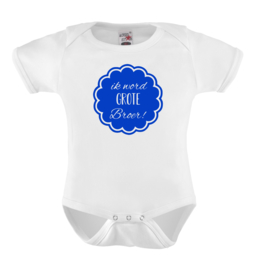 Baby romper: Ik word grote broer (wolk)