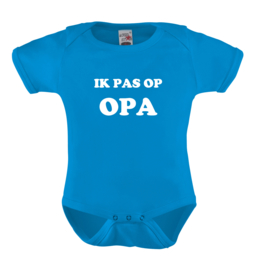 Baby romper: Ik pas op opa