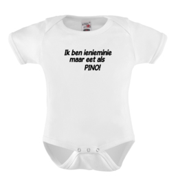 Baby romper: Ik ben inieminie maar eet als pino