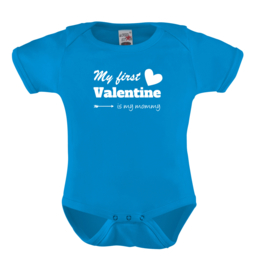 Baby romper: My first Valentine is my mommy