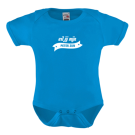 Baby romper: Wil jij mijn peter zijn