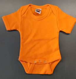 Baby romper oranje maat 56