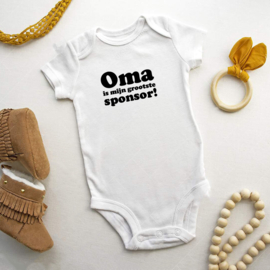 Baby romper: Oma is mijn grootste sponsor!