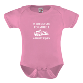 Baby romper: Ik ben met opa Formule 1 aan het kijken