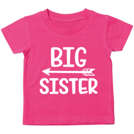 Kinder T-shirt: Big sister met pijl