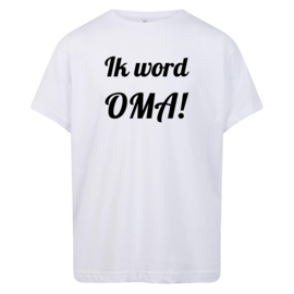 Volwassen T-shirt: Ik word oma!