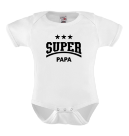 Baby romper: Super papa (ster)