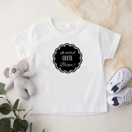 Kinder T-shirt: Ik word grote broer (wolk)