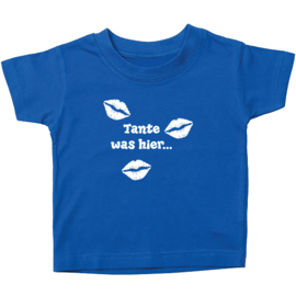 Kinder T-shirt met de opdruk: Tante was hier