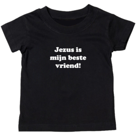 Kinder T-shirt met de opdruk: Jezus is mijn beste vriend