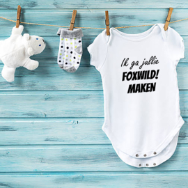 Baby romper: Ik ga jullie Foxwild maken