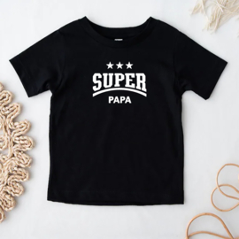 Kinder T-shirt: Super papa ster