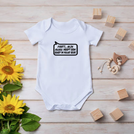 Baby romper: Psstt... mijn mama heeft een baby in haar buik