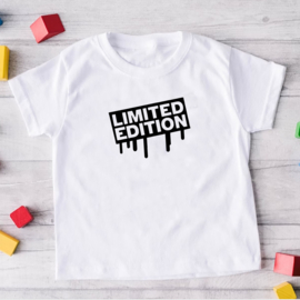 Kinder T-shirt met de opdruk: Limited edition