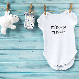 Baby romper: Boefje braaf