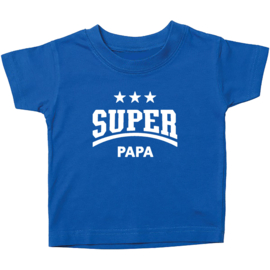 Kinder T-shirt: Super papa ster