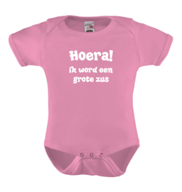 Baby romper: Hoera ik word een grote zus