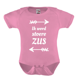 Baby romper: Ik word stoere zus