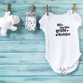 Baby romper: Wij worden grote nichtjes