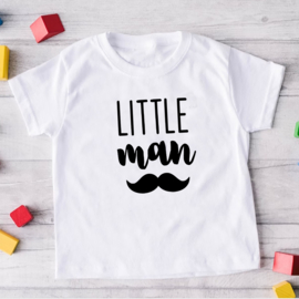 Kinder T-shirt met de opdruk: Little man