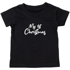 Kinder T-shirt met de opdruk: My 1st Christmas