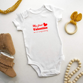 Baby romper: My first Valentine is my mommy