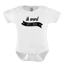 Baby romper: Ik word grote broer (vaantje)