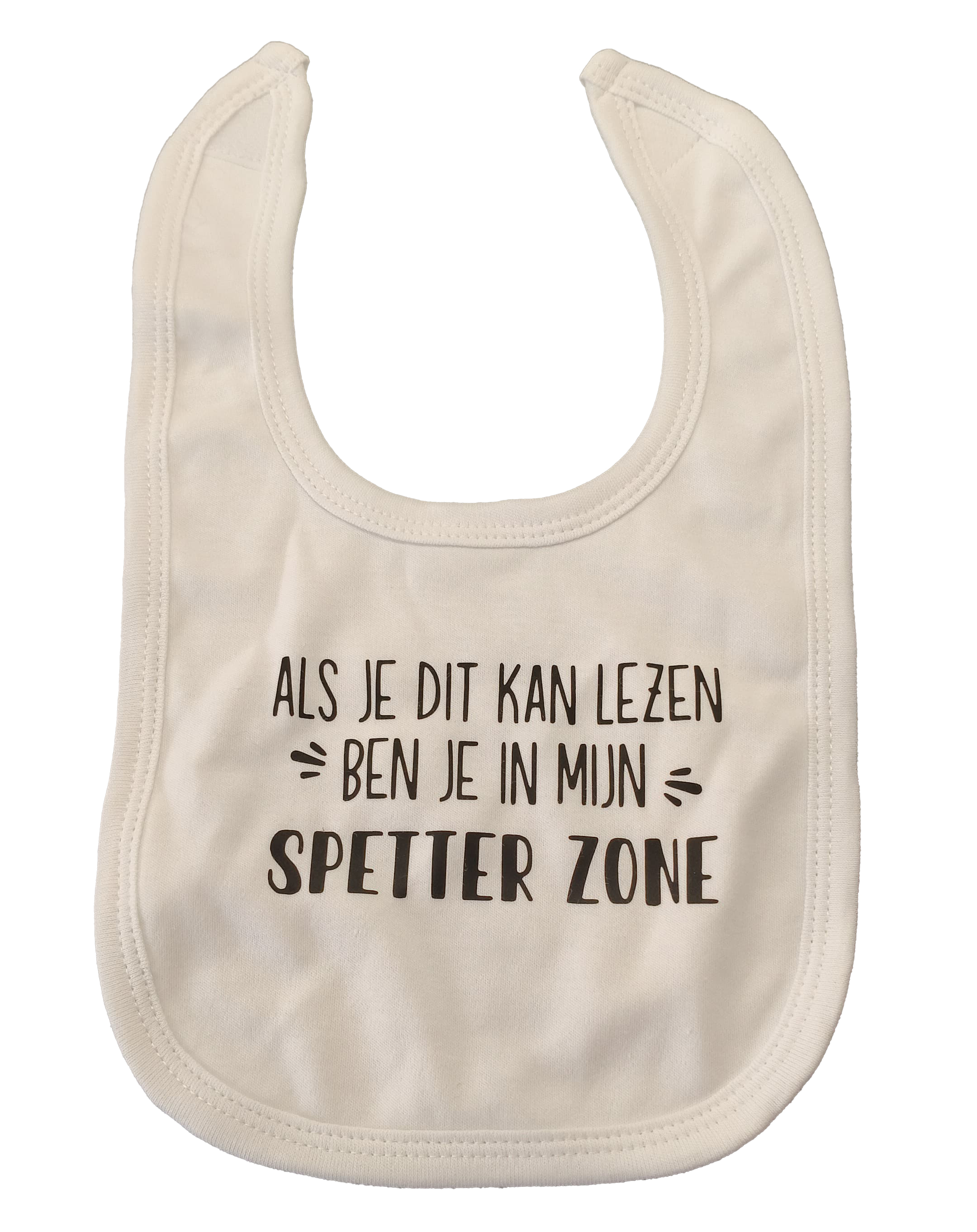 Baby slabbetje: Als je dit kan lezen ben je in mijn spetter zone