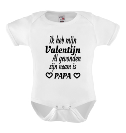 Baby romper: Ik heb mijn Valentijn al gevonden zijn naam is papa