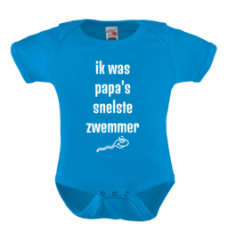 Baby romper: Ik was papa's snelste zwemmer