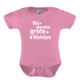 Baby romper: Wij worden grote nichtjes