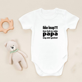 Baby romper: Ikke knap! Dan heb je mijn papa nog niet gezien