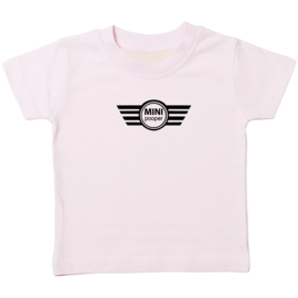 Kinder T-shirt met de opdruk: Mini Pooper (tekst)